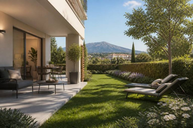 2 pièces à louer à saint laurent du var avec jardin